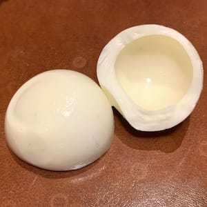 Bílek vaječný slepičí vařený bez přidaného tuku a soli - nutriční (výživové) hodnoty, kalorie