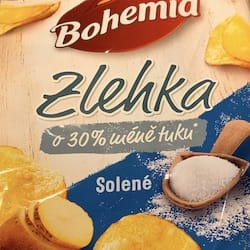 Náhled obrázku pro potravinu Bohemia Zlehka solené smažené bramborové lupínky 
