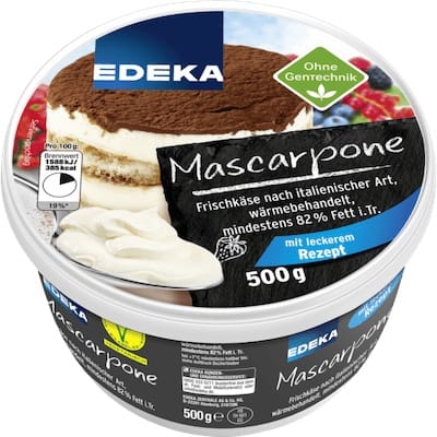 EDEKA Mascarpone - nutriční (výživové) hodnoty, kalorie