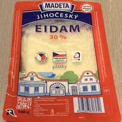 Náhled obrázku pro potravinu Eidam 30% plátky jihočeský MADETA 