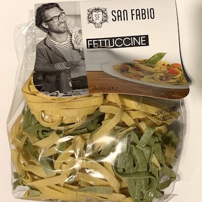 Náhled obrázku pro potravinu Fettuccine SAN FABIO semolinové těstoviny vaječné sušené se špenátem P.A.P. 