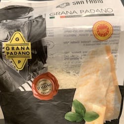 GRANA Padano CHOP italský přírodní zrající sýr strouhaný - nutriční (výživové) hodnoty, kalorie
