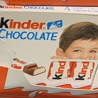 Kinder čokoláda 4 tyčinky  - nutriční (výživové) hodnoty, kalorie
