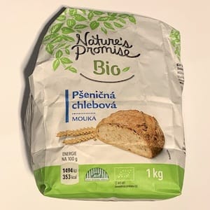 NATURE'S PROMISE Bio pšeničná chlebová mouka - nutriční (výživové) hodnoty, kalorie