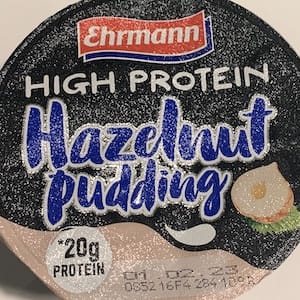 Náhled obrázku pro potravinu High Protein Hazelnut Pudding pudink bez laktózy a cukru s příchutí lískového oříšku EHRMANN 