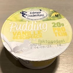 Pudding Vanille   - nutriční (výživové) hodnoty, kalorie