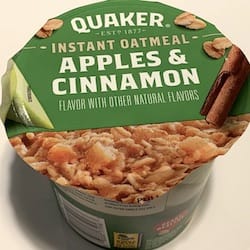 Quaker Instant Oatmeal Apples & Cinnamon - nutriční (výživové) hodnoty, kalorie