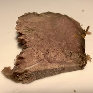 Náhled obrázku pro potravinu Hovězí svíčková plátek novozélandského hovězího masa bez kosti a s ořezaným tukem vařený nebo jemně osmažený