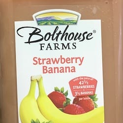 BOLTHOUSE FARMS Strawberry Banana - nutritional values, calories