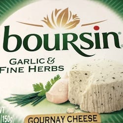 BOURSIN Garlic & Fine Herbs Gournay Cheese - nutritional values, calories