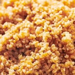 Bulgur NS as to fat added in cooking - nutritional values, calories