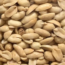 Dry roasted unsalted peanuts - nutritional values, calories