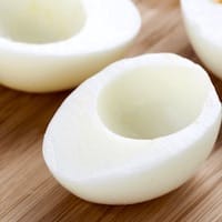 Egg white cooked fat and salt added in cooking - nutritional values, calories