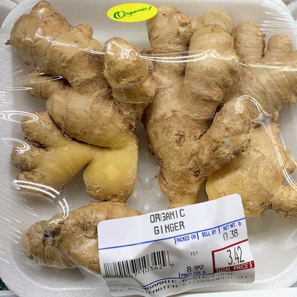 Ginger root raw - nutritional values, calories