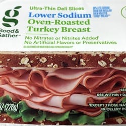 GOOD & GATHER Lower Sodium Oven-Roasted Turkey Breast Ultra-Thin Deli Slices - nutritional values, calories