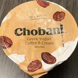 Thumbnail for food item CHOBANI Greek Yogurt Coffee & Cream CHOBANI INC. 