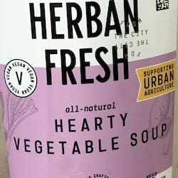HERBAN FRESH All-Natural Hearty Vegetable Soup - nutritional values, calories