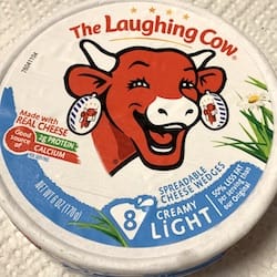 THE LAUGHING COW Creamy Light Spreadable Cheese Wedges - nutritional values, calories