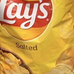 Lay's potato chips salted - nutritional values, calories
