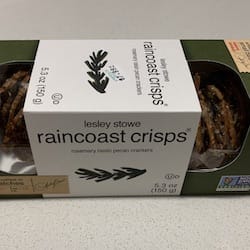 Lesley Stowe Raincoast Crisps Rosemary Raisin Pecan Crackers AL-ANSAR INC.  - nutritional values, calories