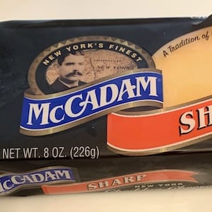 MCCADAM Sharp New York Cheddar Cheese - nutritional values, calories