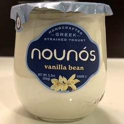 Greek Strained Yogurt Nounós Vanilla Bean - nutritional values, calories