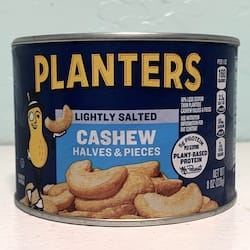 PLANTERS Lightly Salted Cashew Halves & Pieces - nutritional values, calories