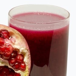 Pomegranate juice 100% bottled - nutritional values, calories