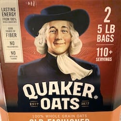 QUAKER OATS Old Fashioned 100% Whole Grain Oats - nutritional values, calories