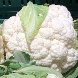 Raw cauliflower - nutritional values, calories