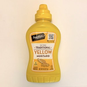 SIGNATURE SELECT Fat Free Traditional Yellow Mustard - nutritional values, calories