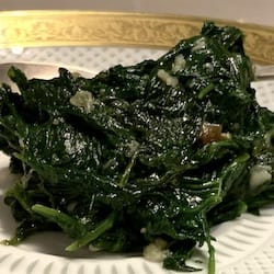 Thumbnail for the food item Spinach cooked from fresh ...