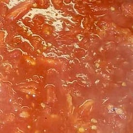 Thumbnail for food item Stewed tomatoes red ripe cooked tomatoes used