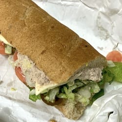 SUBWAY Tuna Sub on white bread with lettuce and tomato - nutritional values, calories
