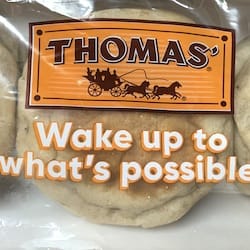 Thumbnail for food item THOMAS Nooks & Crannies English Muffins Cinnamon Raisin BIMBO BAKERIES USA 
