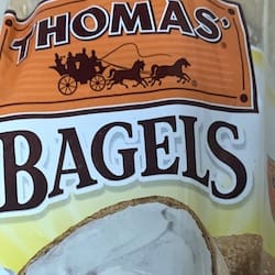THOMAS 100% Whole Wheat Pre-Sliced Bagels - nutritional values, calories