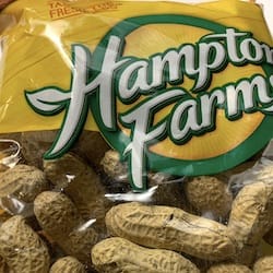 HAMPTON FARMS Unsalted Roasted Peanuts - nutritional values, calories