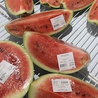 Raw watermelon - nutritional values, calories
