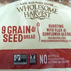 WHOLESOME HARVEST 9 Grain & Seed Loaf - nutritional values, calories
