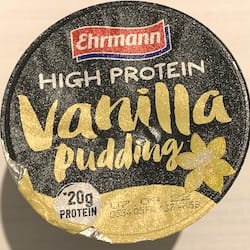 Náhled obrázku pro potravinu Pudding High Protein vanilla vanilkový pudink bez laktózy a cukru EHRMANN 